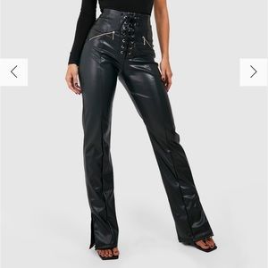 Boohoo leather pants